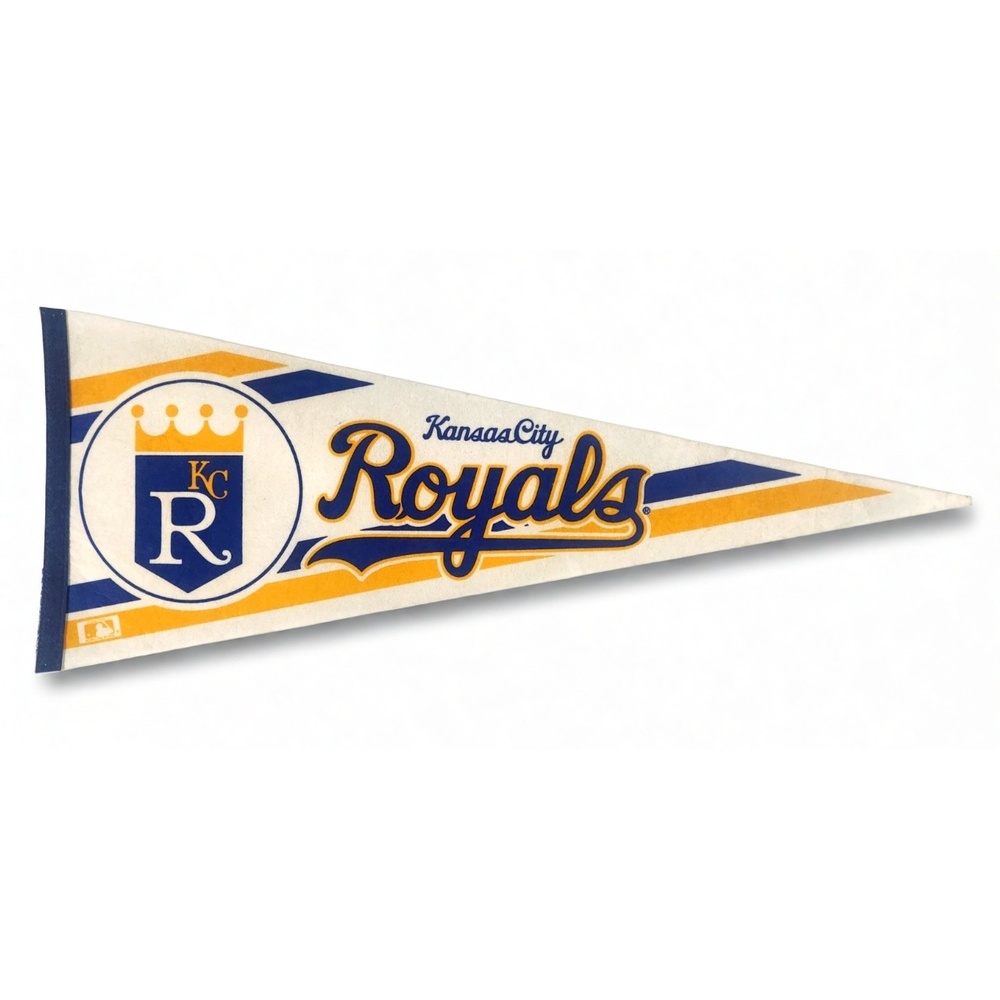 Kansas City Royals Felt Pennant Banner 30 Inch MLB Sports Memorabilia Team Decor